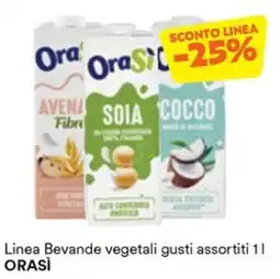 Unes Bevande vegetali gusti assortiti ORASI offerta