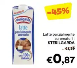 Unes Latte parzialmente scremato Sterilgarda offerta