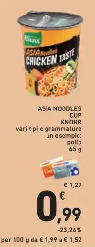 Conad Superstore Knorr Asia Noodles Cup offerta