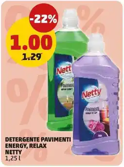 PENNY Detergente pavimenti energy, relax netty offerta
