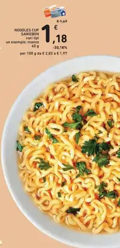 Conad Superstore Noodles cup Saikebon offerta