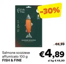 Unes Salmone scozzese affumicato FISH & FINE offerta
