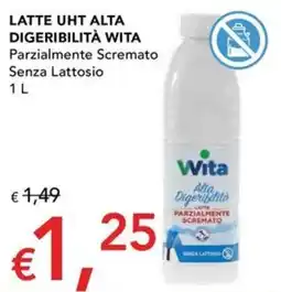 Migross Superstore Latte UHT alta digeribilità Vita parzialmente scremato senza lattosio offerta