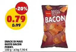 PENNY Snack di mais gusto bacon Penny offerta