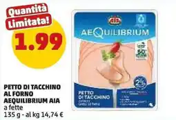 PENNY Petto di tacchino Aequilibrium AIA offerta