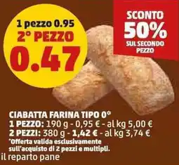 PENNY Ciabatta farina tipo 0 offerta