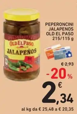 Conad Superstore Peperoncini jalapenos old el paso offerta