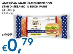 Migross Superstore American maxi hamburger con semi di sesamo il buon pane offerta