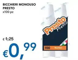 Migross Superstore Bicchieri monouso Presto offerta