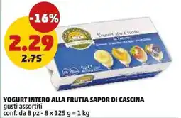 PENNY Yogurt intero alla frutta Sapor di Cascina offerta