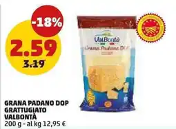 PENNY Grana Padano DOP Grattugiato Valbontà offerta
