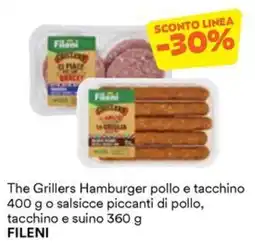 Unes The Grillers Hamburger pollo e tacchino offerta