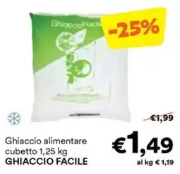 Unes Ghiaccio alimentare cubetto GHIACCIO FACILE offerta