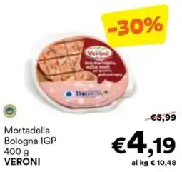 Unes Mortadella Bologna IGP VERONI offerta
