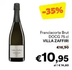 Unes Franciacorta Brut DOCG Villa Zaffiri offerta