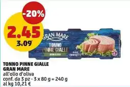 PENNY Tonno pinne gialle gran mare offerta