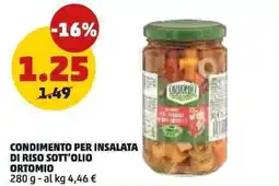 PENNY Condimento per insalata di riso sott'olio Ortomio offerta