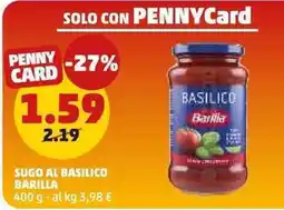 PENNY Sugo al basilico Barilla offerta