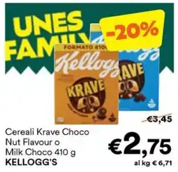Unes Cereali Krave Choco Kellogg's offerta