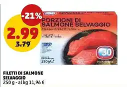 PENNY Filetti di salmone selvaggio offerta