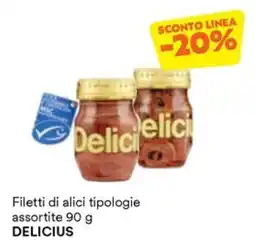 Unes Filetti di alici tipologie assortite DELICIOUS offerta