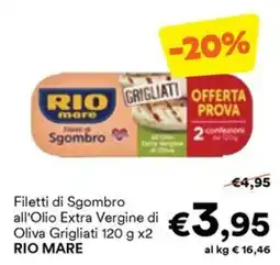 Unes Filetti di Sgombro all'Olio Extra Vergine di Oliva Grigliati RIO MARE offerta