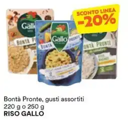 Unes Bontà Pronte Riso Gallo offerta