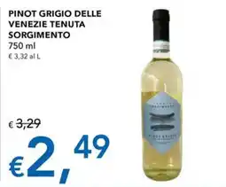 Migross Superstore Pinot Grigio delle Venezie Tenuta Sorgimento offerta