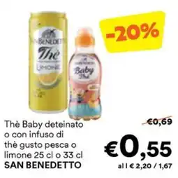 Unes Thè Baby San Benedetto offerta