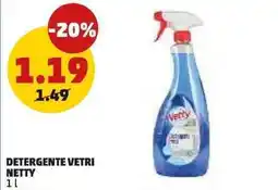 PENNY Detergente vetri Netty offerta