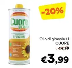 Unes Olio di girasole Cuore offerta