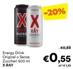 Unes Energy Drink X RAY offerta