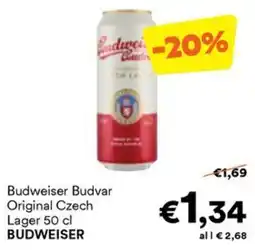 Unes Budweiser Budvar Original Czech Lager offerta
