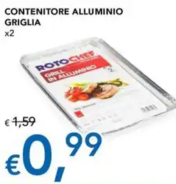 Migross Superstore Contenitore alluminio griglia Roto Chef offerta