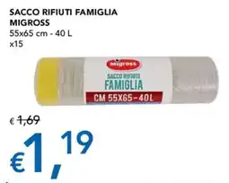 Migross Superstore Sacco rifiuti famiglia Migross offerta