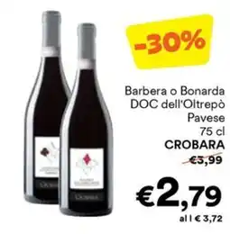 Unes Barbera o Bonarda DOC dell'Oltrepò Pavese CROBARA offerta