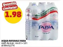 PENNY Acqua naturale Fabia offerta