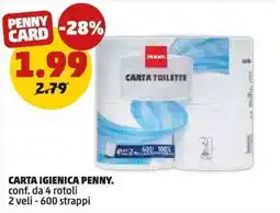 PENNY Carta igienica Penny offerta