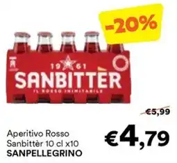 Unes Aperitivo Rosso Sanbitter offerta