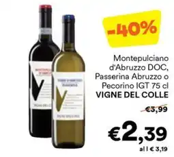 Unes Montepulciano d'Abruzzo DOC, Passerina Abruzzo o Pecorino IGT offerta