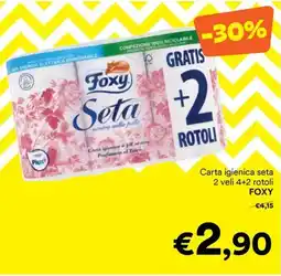 Unes Carta igienica seta Foxy offerta