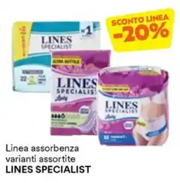 Unes Linea assorbenza varianti assortite LINES SPECIALIST offerta
