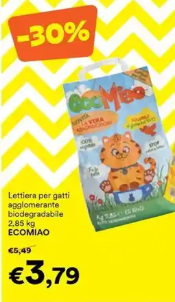 Unes Lettiera per gatti agglomerante biodegradabile ecomiao offerta