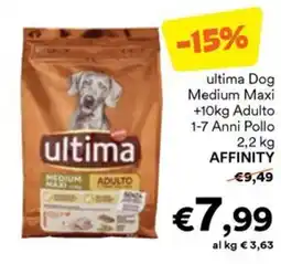 Unes ultima Dog Medium Maxi Adulto offerta