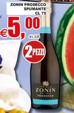 Pewex Zonin prosecco spumante offerta