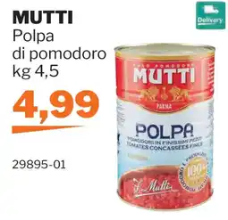 GrosMarket Polpa di pomodoro Mutti offerta