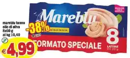 Il Castoro Supermercati Mareblu tonno olio di oliva offerta