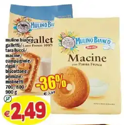 Il Castoro Supermercati Mulino Bianco Macine con Panna Fresca offerta