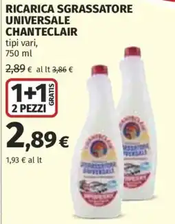 Ipercoop Ricarica sgrassatore universale Chanteclair offerta