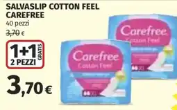 Ipercoop Salvaslip cotton feel Carefree offerta